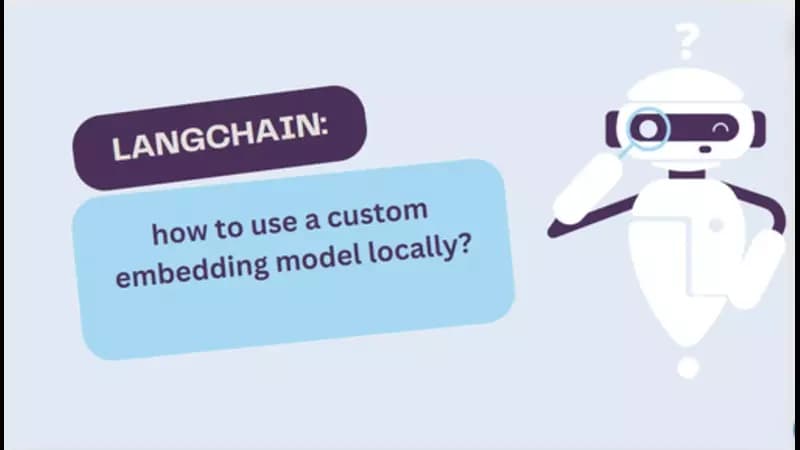 how to use a custom embedding model locally on Langchain?